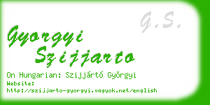 gyorgyi szijjarto business card