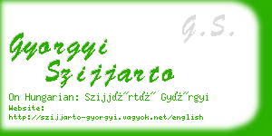 gyorgyi szijjarto business card